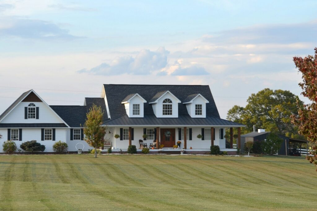 Farmhouse on an acreage lot