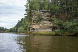 Sandstone river bluffs